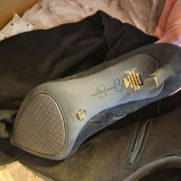 Jessica Simpson Black "Abrine" Microsuede Over the knee boots. NIB. Size 7 - Picture 7 of 10